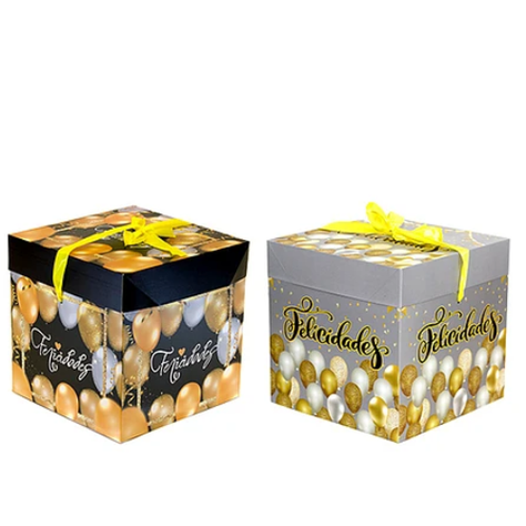 Caja De Regalo Felicidades 30cm Diseño Aleatorio-1