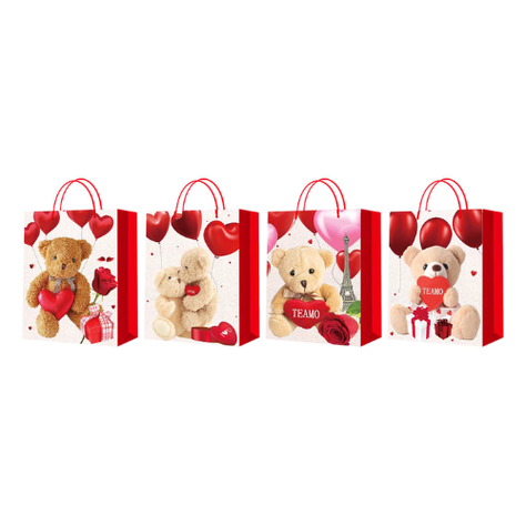Bolsa De Regalo Oso Con Globos 31X12X40Cm | 12 Unid-1