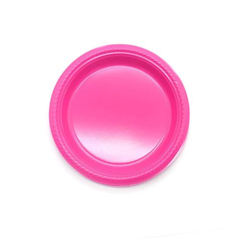 PLATO 7 PLASTICO FUCSIA X10 UNI-0