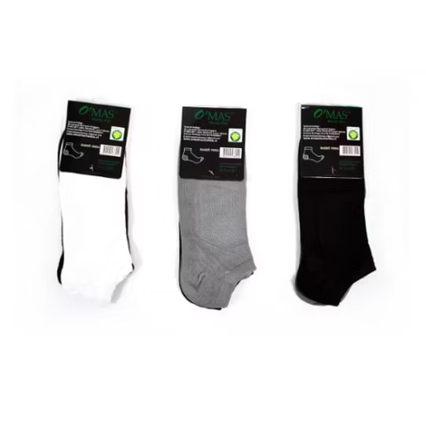 Calcetines De Hombre Corte Tobillo Liso 12 Unid-1