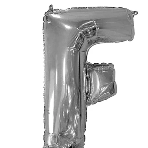 Globo Letra F Plata 30 Pulgadas-1