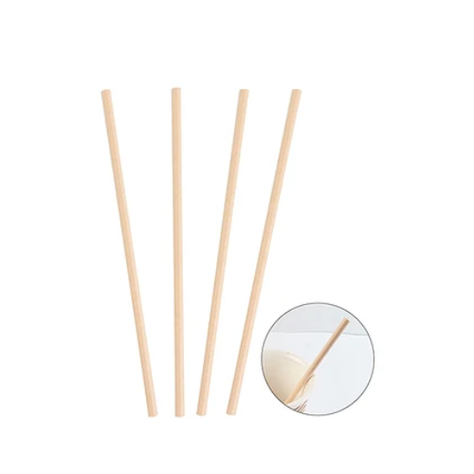 Bombillas De Papel Color Kraft 100pcs 6x197mm-0