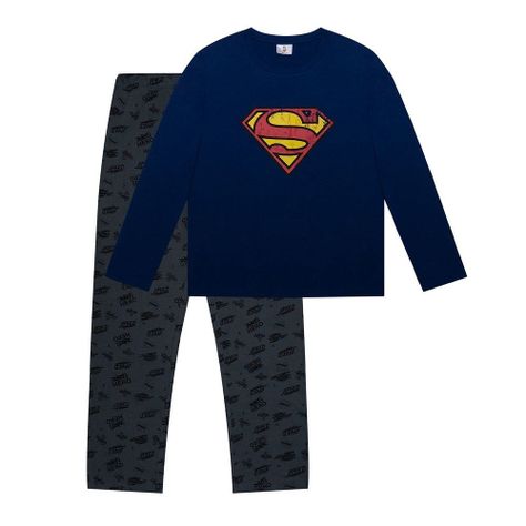 PIJAMA HOMBRE SUPERMAN HERO OSCURO-1