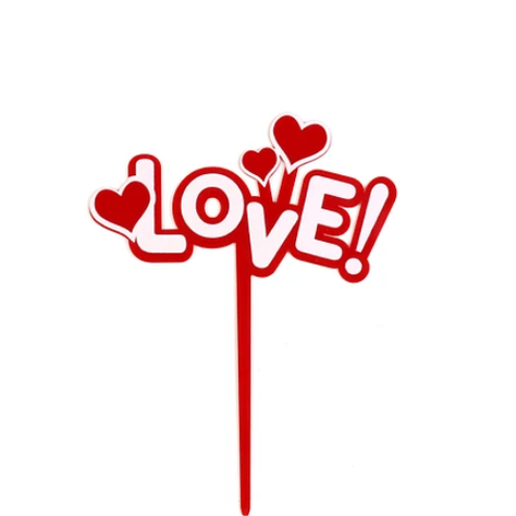 Topper De Corazón Love 13x17cm-1