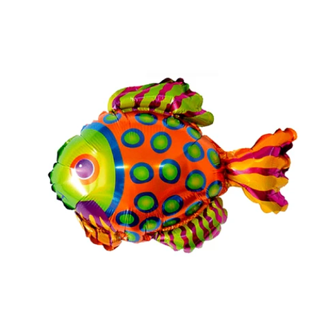 Globo Metalizado De Pez Tropical 36 x 38Cm-0