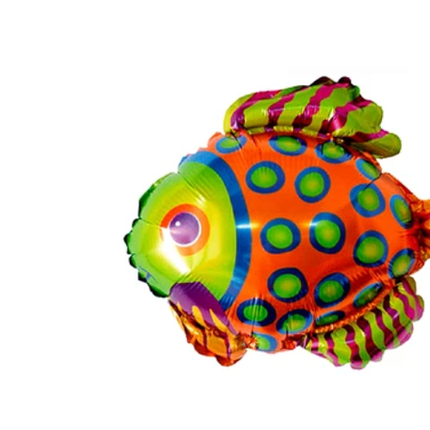 Globo Metalizado De Pez Tropical 36 x 38Cm-1