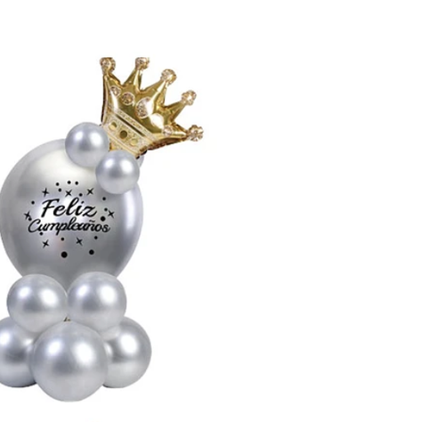 Set De Globos De Látex Plateados 13Pcs-1