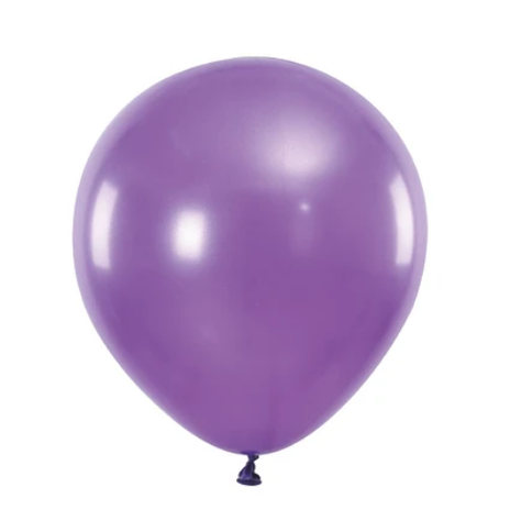 Globos De Látex Morado Mate 100 Pcs 23Cm-0