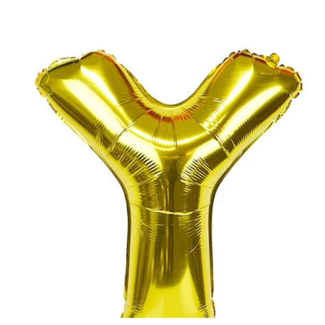Globo Letra Y Oro 30 Pulgadas-1