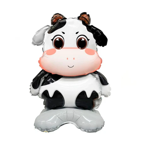 Globo Metálico Vaca Con Base 40x60  cm-0