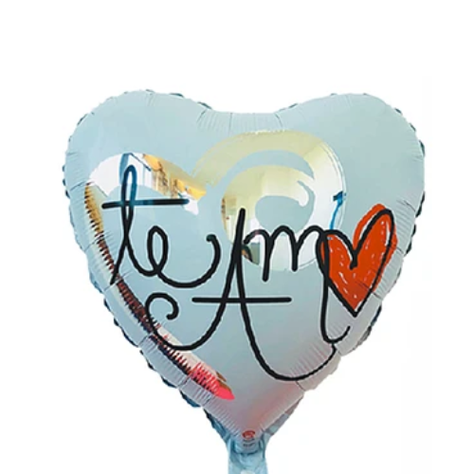 Globo Metalico Corazón Te Amo 45 Cm-1