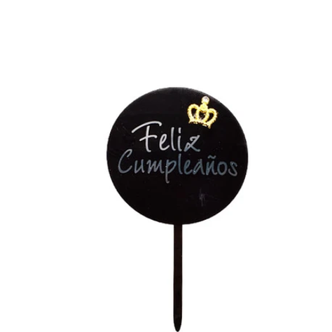 Topper Acrílico Feliz Cumpleaños 16.5x10cm-1