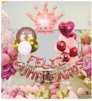 GLOBOS FELIZ CUMPLEAÑOS MUJER-1