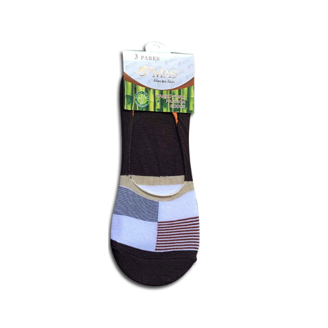 Calcetines De Hombre Invisible Diseño De Cuadros 12 Unid-0