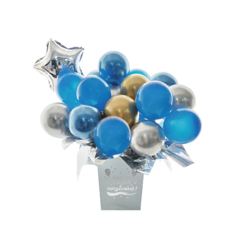 Set De Globos Azul Con Caja 23 Pcs-0