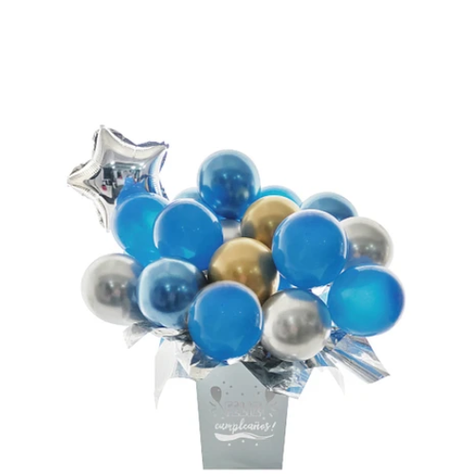 Set De Globos Azul Con Caja 23 Pcs-1
