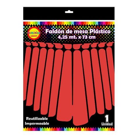 FALDON MESA ROJO 4.25 MT X 73 CM X1 UNI-0