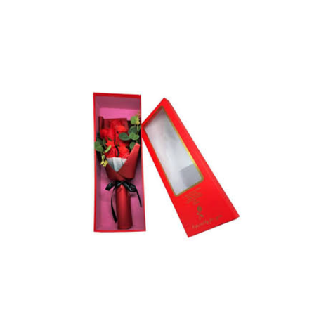  Ramo De Rosas Artificiales Luces Led En Caja Regalo Elegante.-1