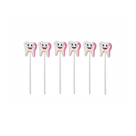 Topper De Dientes 6pcs 11,3cm Rosa Celeste Aleatorio-0