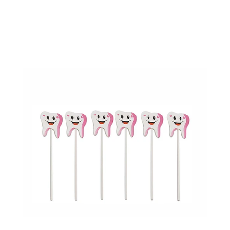 Topper De Dientes 6pcs 11,3cm Rosa Celeste Aleatorio-1