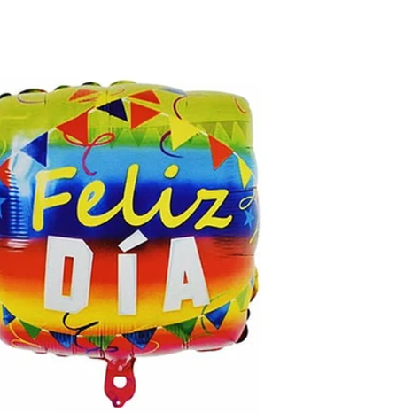 Globo Metalico Feliz Dia Colores 45Cm-1