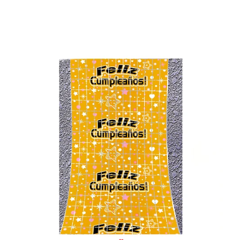 Cortina Dorada Feliz Cumpleaños Con Estrellas 100x200cm-1
