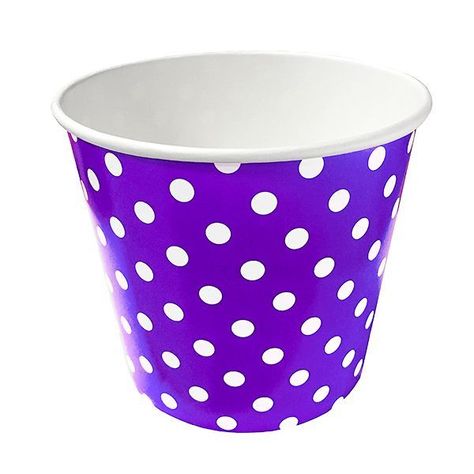 POTE POP CORN POLKA LILA 16X17 CM X1 UNI-0