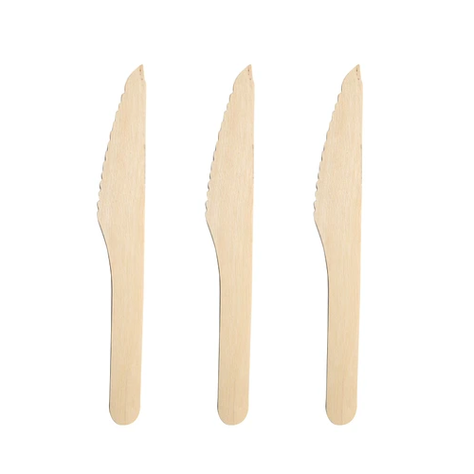 Cuchillo De Madera 12pcs 14cm-0