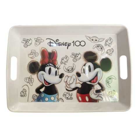 CAJA 12PCS BANDEJA MELAMINA DISNEY 100 AÑOS.-1