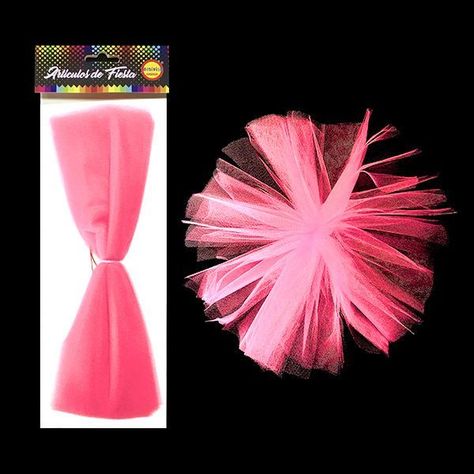 OMPOM TELA TUL 30CM SANDIA X1 UNI-0