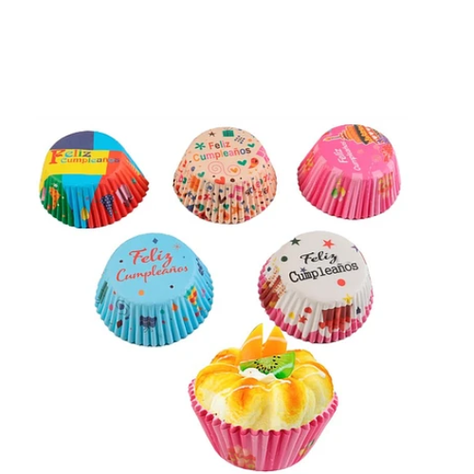 Capacillos Feliz Cumpleaños 48pcs-1