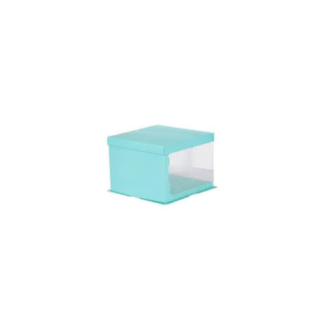 CAJA P/TORTA TRANS C/AGUAMARINA 34cm*18cm.-1