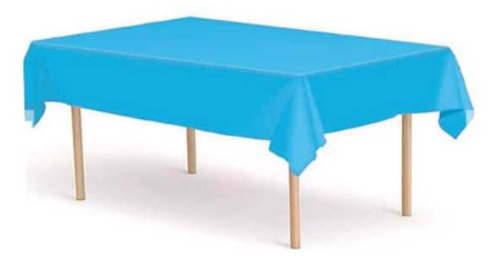 MANTEL UNICOLOR 137X183CM AZUL-0