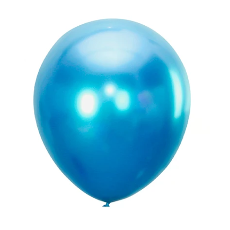 Globos Cromados Azul 15cm 25un-0
