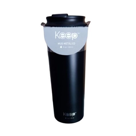 CAJA 12PCS MUG METALICO 450ML KEEP.-1