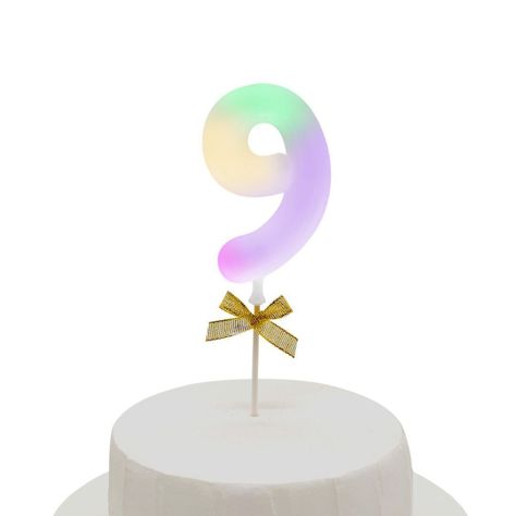 TOPPER TORTA NUMERAL LED #9-0