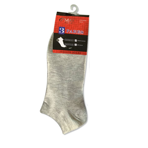 Calcetin Hombre Talonera Liso Colores Surtidos 12 Unid-0