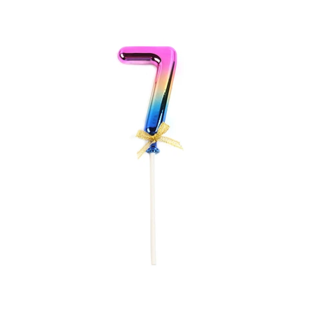 Topper Número 7 Multicolor 20cm-0