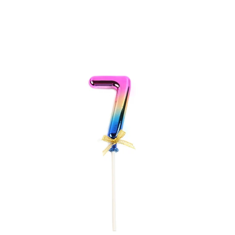 Topper Número 7 Multicolor 20cm-1