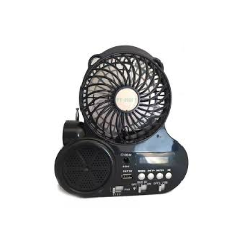 Parlante Radio Ventilador Solar-0