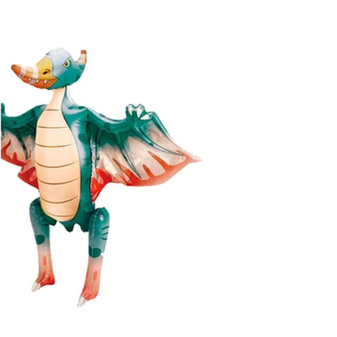 Globo Metálico De Dinosaurio Verde 45Cm-1