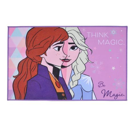 BAJADA DE CAMA 56x90CM FROZEN MAGIC.-0