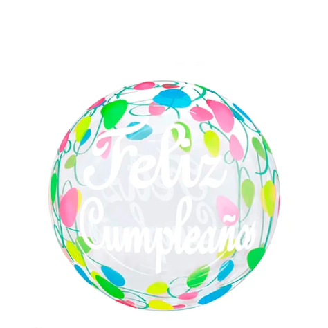 Globo Burbuja Feliz Cumpleaños 60cm-1