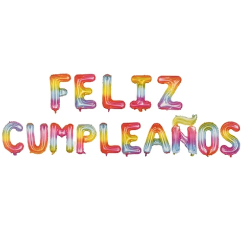 Set Globos Feliz Cumpleaños Multicolor 16 Pulgadas-0