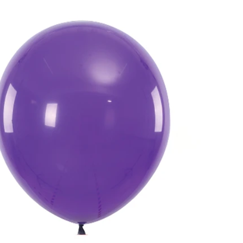 Globos De Látex Morado Mate 100Pcs 23Cm-1