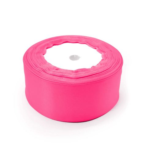 CINTA SATIN 4CMX22.8M 5PCS ROSADO CHICLE X1 UNI-0