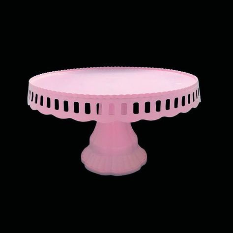 BANDEJA TORTA PLASTICO ROSADO 27CM X1 UNI-0