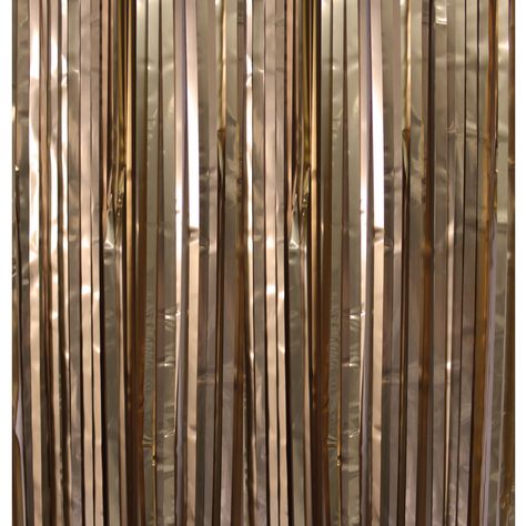 CORTINA METALICA DELGADA CHROME DORADO 2M X1 UNI-0