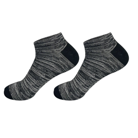 Calcetines De Hombre Jaspeado Corte Tobillo 12 Unidades-0
