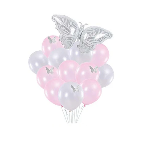 Set De Globos Diseño Mariposa 13Pcs-0